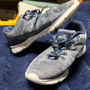 Avia Navy and White Knit Sneakers